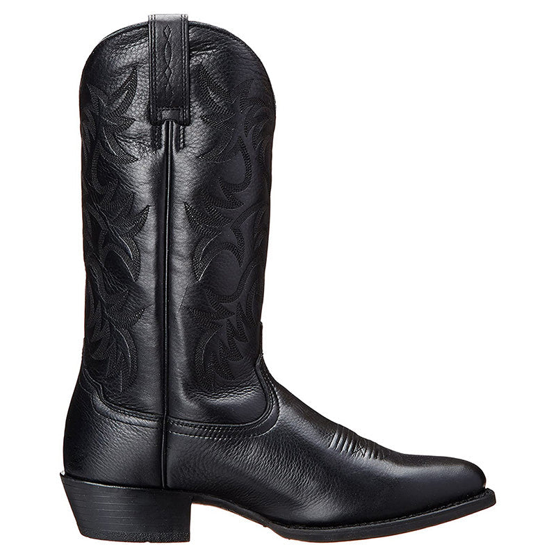 Nelly | Leather Embroidered Pointed Toe Western Cowboy Boots