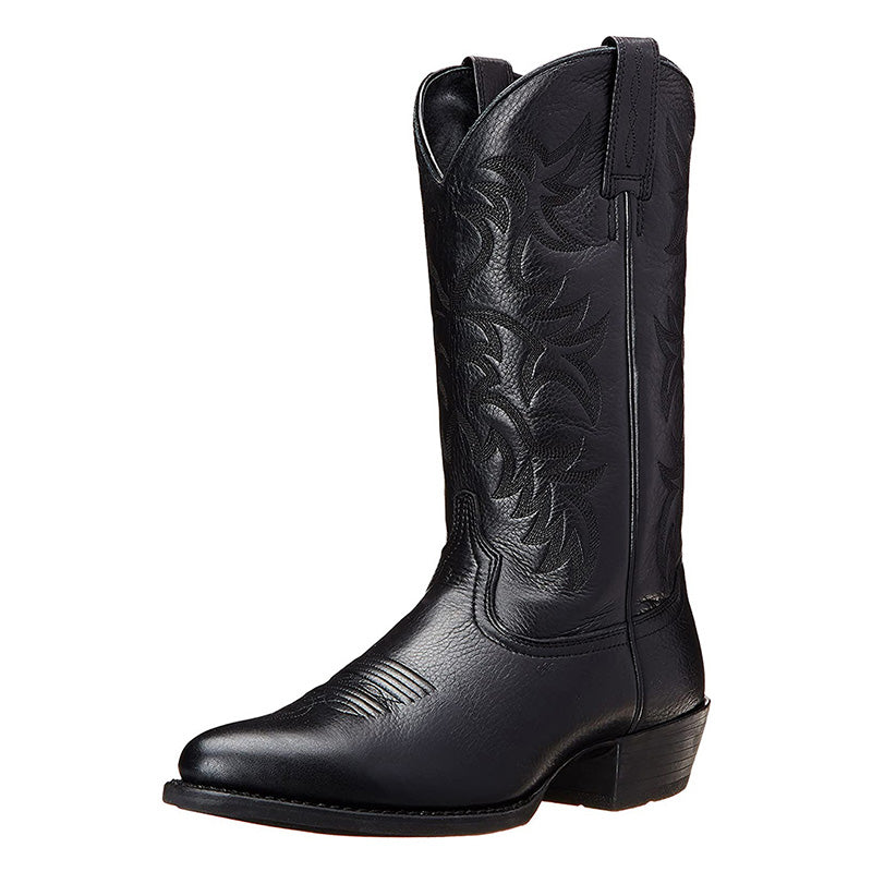 Nelly | Leather Embroidered Pointed Toe Western Cowboy Boots