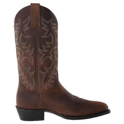 Nelly | Leather Embroidered Pointed Toe Western Cowboy Boots