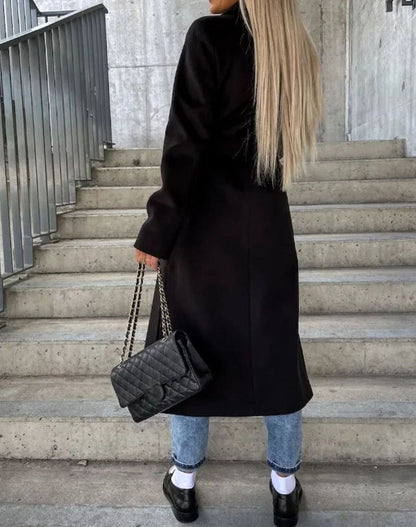 Jenny | Timeless Long Double Breasted Wool Coat