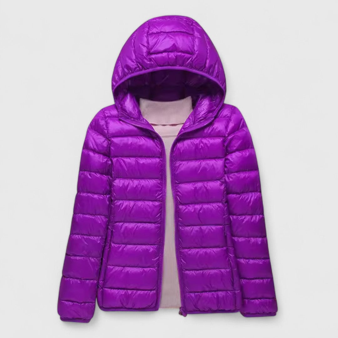 Aster | Ultra-Light Quilted Hooded Packable Puffer Jacket