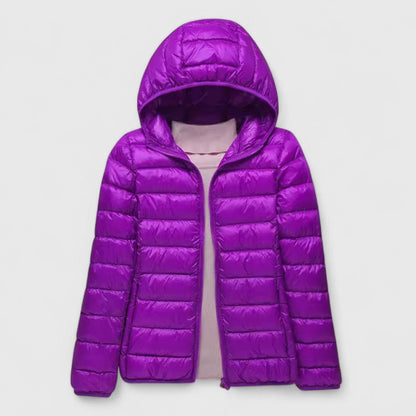 Aster | Ultra-Light Quilted Hooded Packable Puffer Jacket