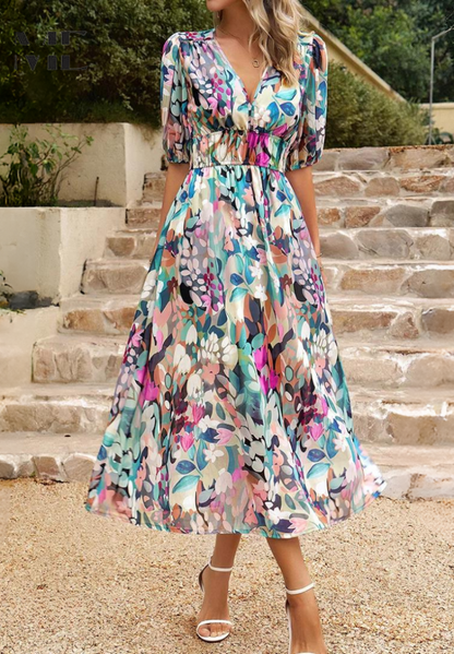 Arabella | Floral Print Relaxed Fit Maxi Dress