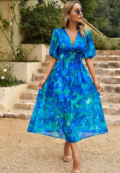 Arabella | Floral Print Relaxed Fit Maxi Dress
