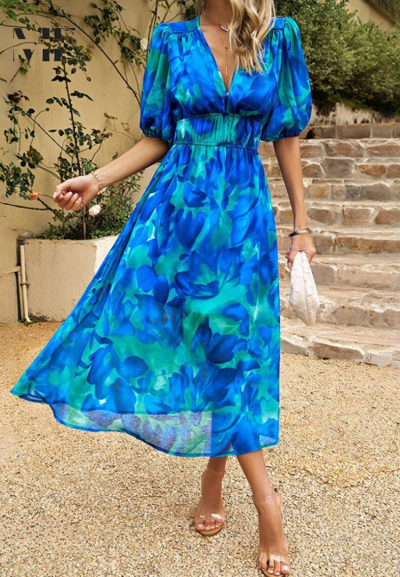 Arabella | Floral Print Relaxed Fit Maxi Dress