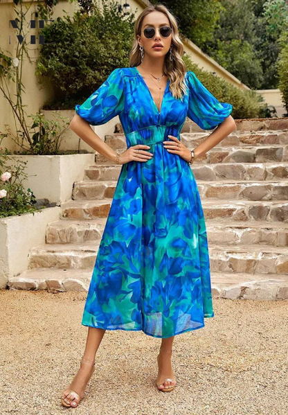 Arabella | Floral Print Relaxed Fit Maxi Dress