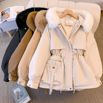 Raine | Faux Fur Hooded Padded Parka, Sherpa Lined
