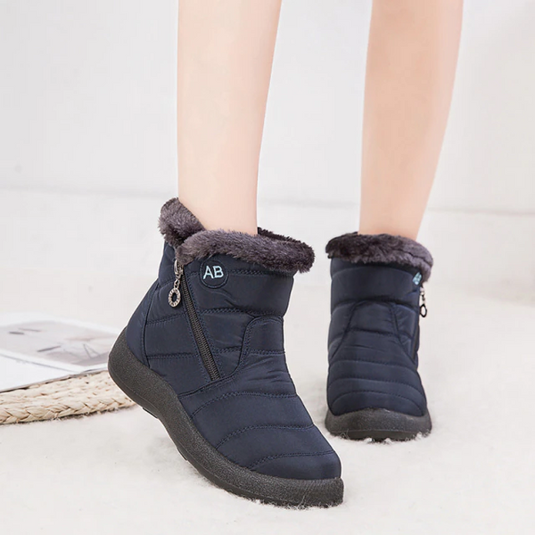 Ruby | Waterproof Faux Fur Quilted Winter Snow Boots