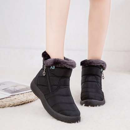 Ruby | Waterproof Faux Fur Quilted Winter Snow Boots