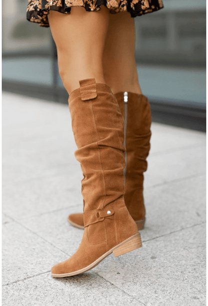 Selby | Slouch Knee-High Block Heel Boots