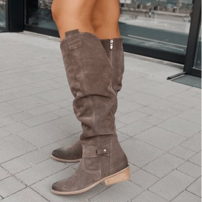 Selby | Slouch Knee-High Block Heel Boots