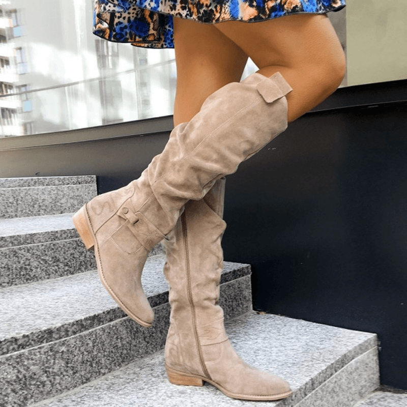 Selby | Slouch Knee-High Block Heel Boots