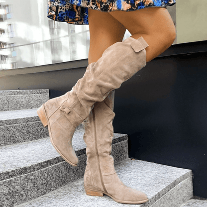 Selby | Slouch Knee-High Block Heel Boots