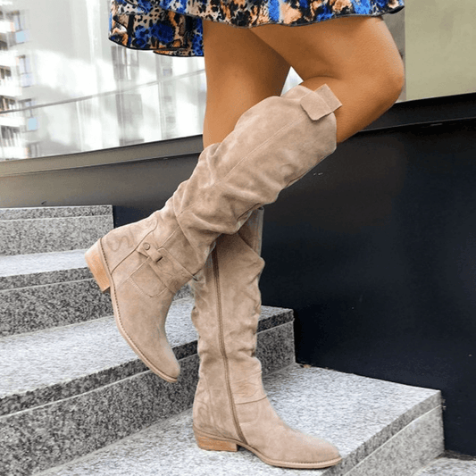 Selby | Slouch Knee-High Block Heel Boots
