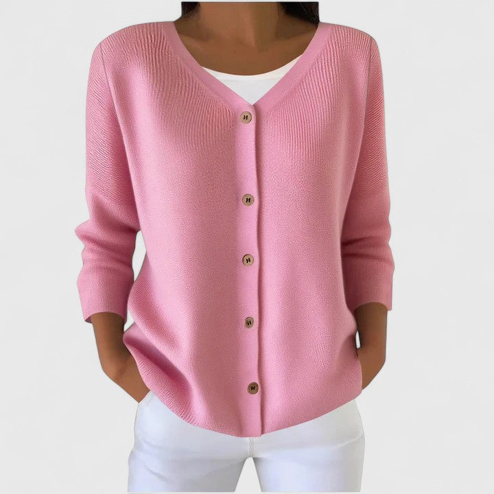 Wena | Hooded Button-Front Elegant Cardigan