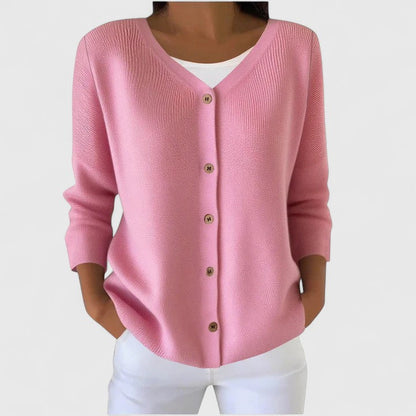 Wena | Hooded Button-Front Elegant Cardigan