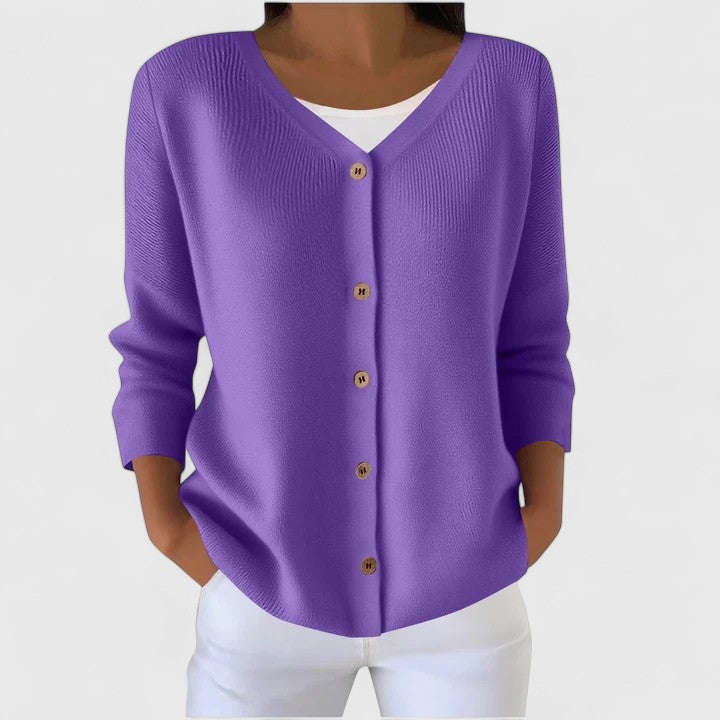 Wena | Hooded Button-Front Elegant Cardigan