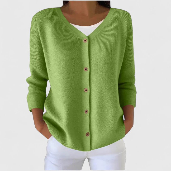 Wena | Hooded Button-Front Elegant Cardigan