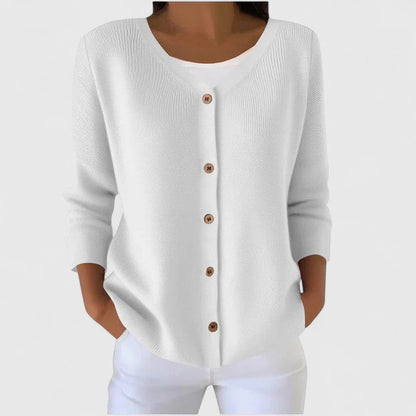 Wena | Hooded Button-Front Elegant Cardigan