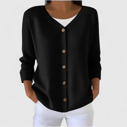 Wena | Hooded Button-Front Elegant Cardigan