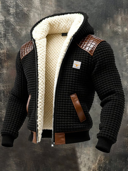 Oswald | Vintage-Style Thermal Button Jacket