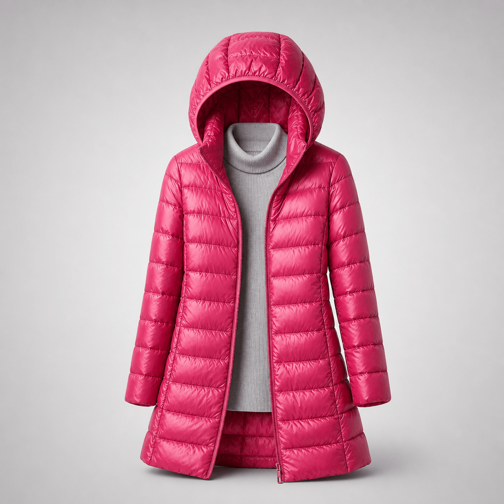 Aveline | Ultralight Hooded Longline Down Puffer Coat