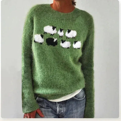Kelly | Fair Isle Nordic Knit Boat Neck Winter Jumper