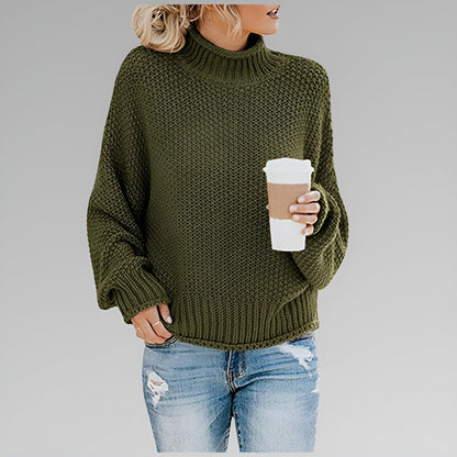 Cerys | Oversized Chunky Knit Roll Neck Jumper