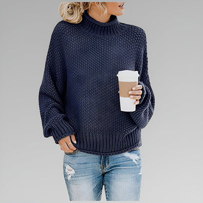 Cerys | Oversized Chunky Knit Roll Neck Jumper