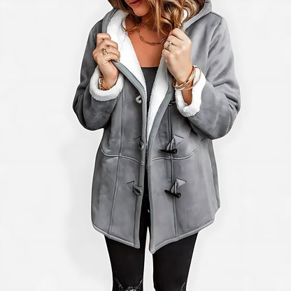 Daniela | Sherpa Lined Hooded Toggle Duffle Winter Coat
