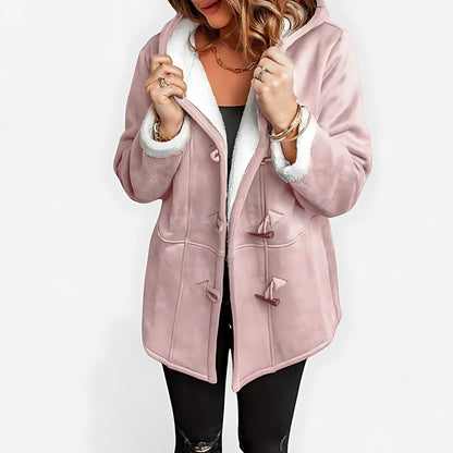 Daniela | Sherpa Lined Hooded Toggle Duffle Winter Coat