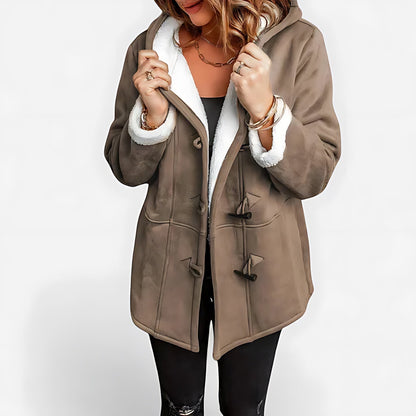 Daniela | Sherpa Lined Hooded Toggle Duffle Winter Coat