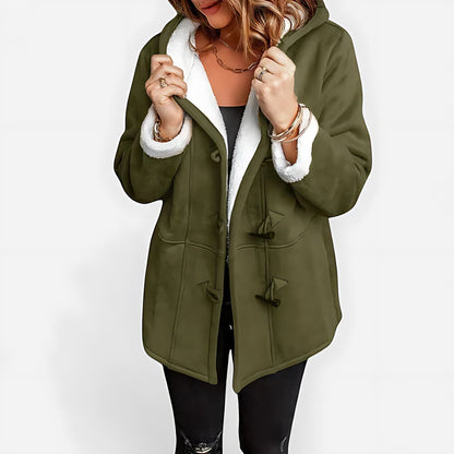 Daniela | Sherpa Lined Hooded Toggle Duffle Winter Coat