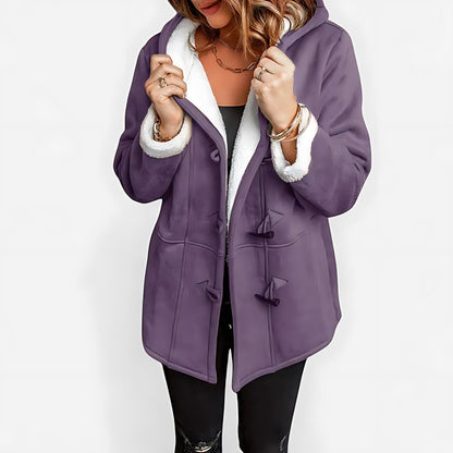 Daniela | Sherpa Lined Hooded Toggle Duffle Winter Coat