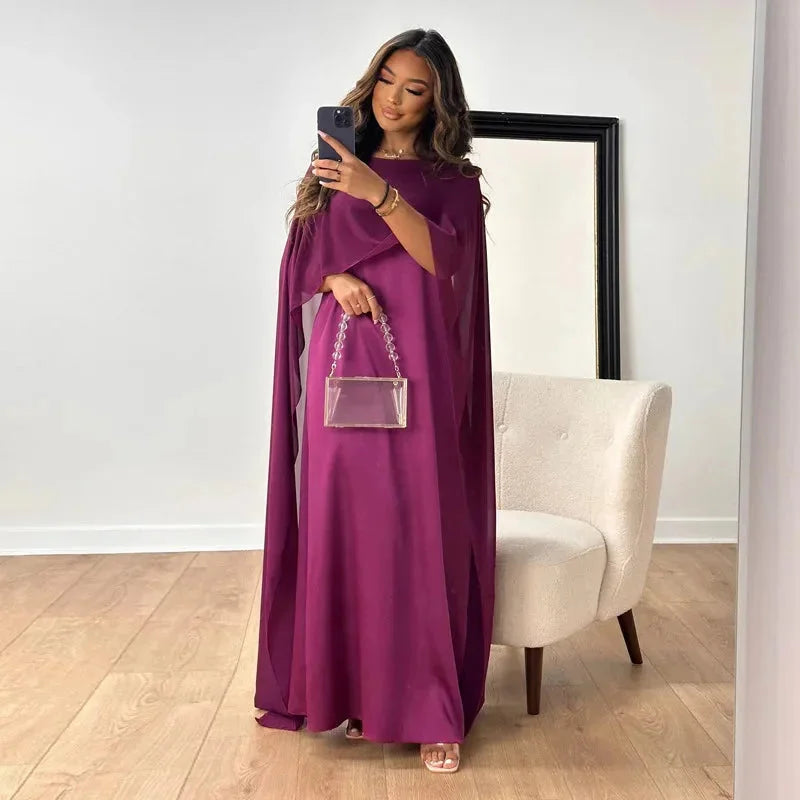Rosie | Women's Cape Maxi Wedding Guest Dress