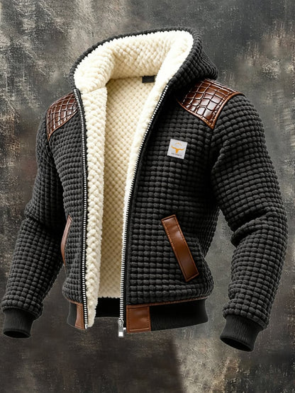 Oswald | Vintage-Style Thermal Button Jacket