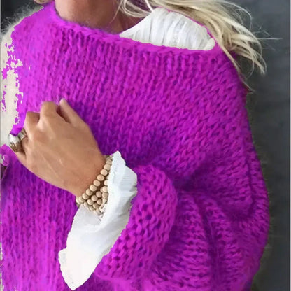 Rachel | Cosy Fluffy Oversized Round Neck Winter Jumper