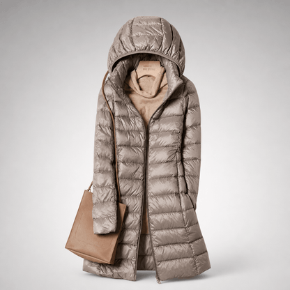 Aveline | Ultralight Hooded Longline Down Puffer Coat