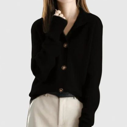 Camilla | Revere Collar Knit Cardigan