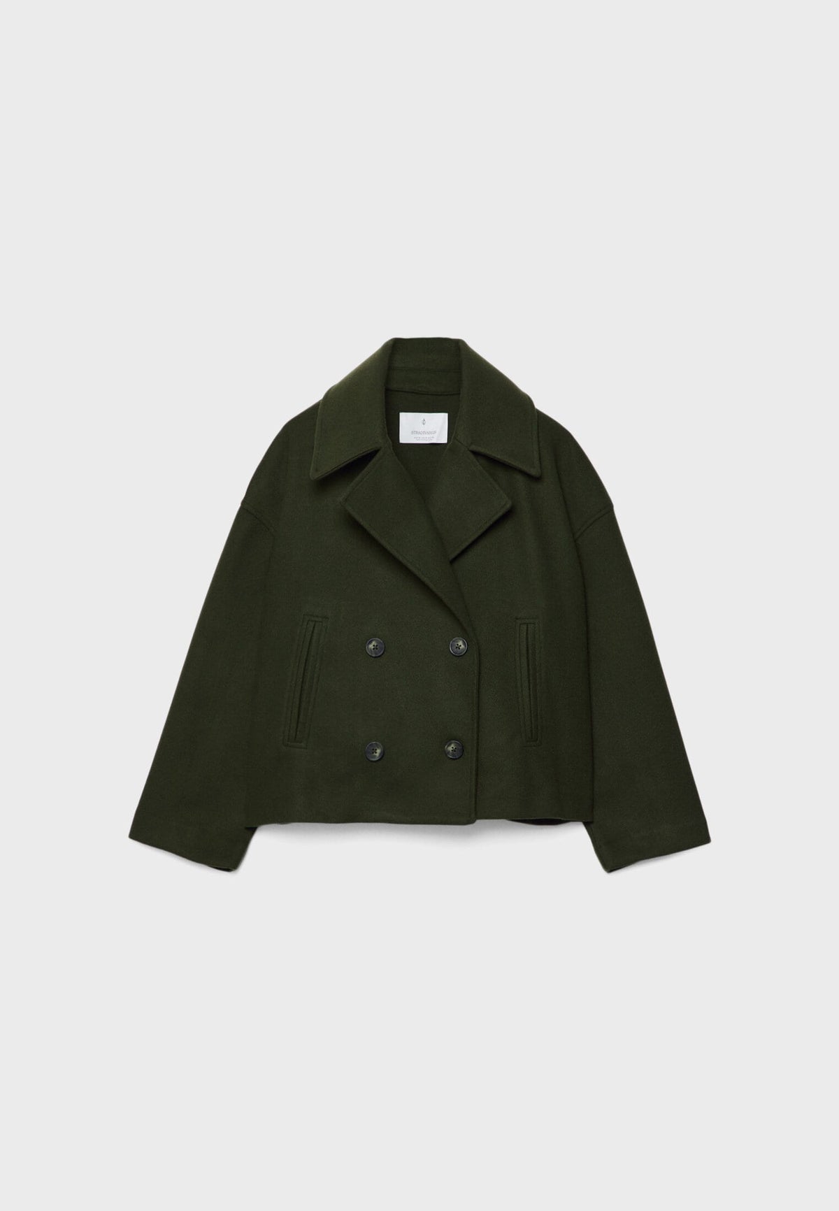 Leonie | Double-Breasted Wool Blend Cropped Jacket