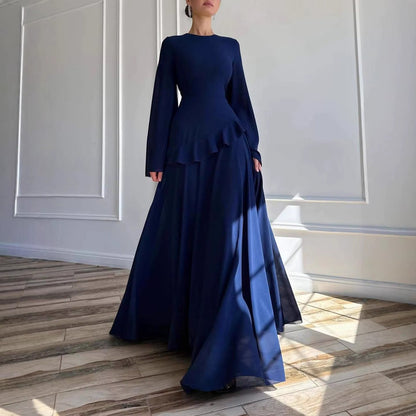 Olivia | Wedding Guest Tiered Maxi Dress with Bell Sleeves