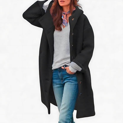 Naomi | Teddy Fleece Hooded Longline Winter Coat