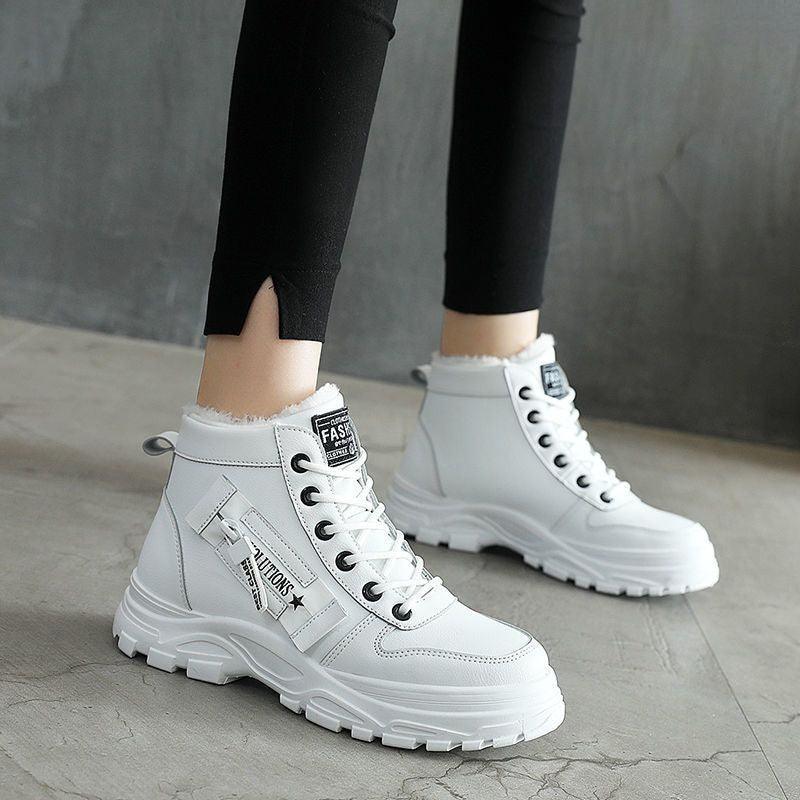 Grace | Fleece Lined Lace Up Platform Winter Ankle Boots