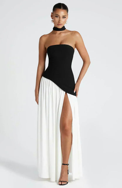 Ruby | Women's Asymmetric Maxi Wedding Guest Dress