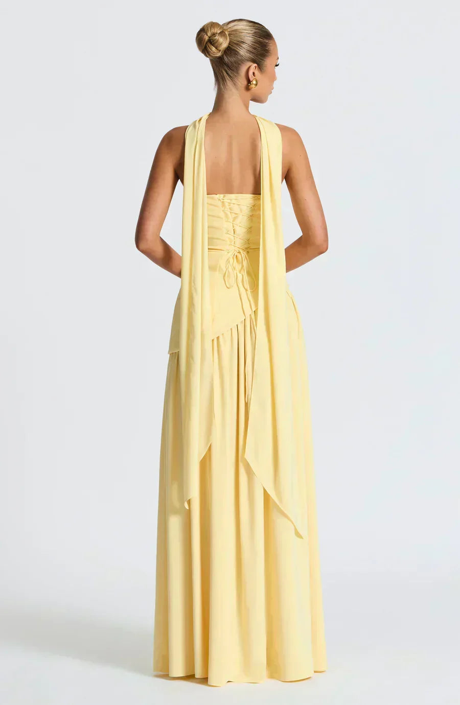 Ruby | Women's Asymmetric Maxi Wedding Guest Dress