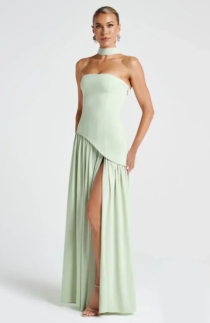 Ruby | Women's Asymmetric Maxi Wedding Guest Dress