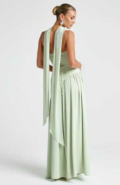 Ruby | Women's Asymmetric Maxi Wedding Guest Dress