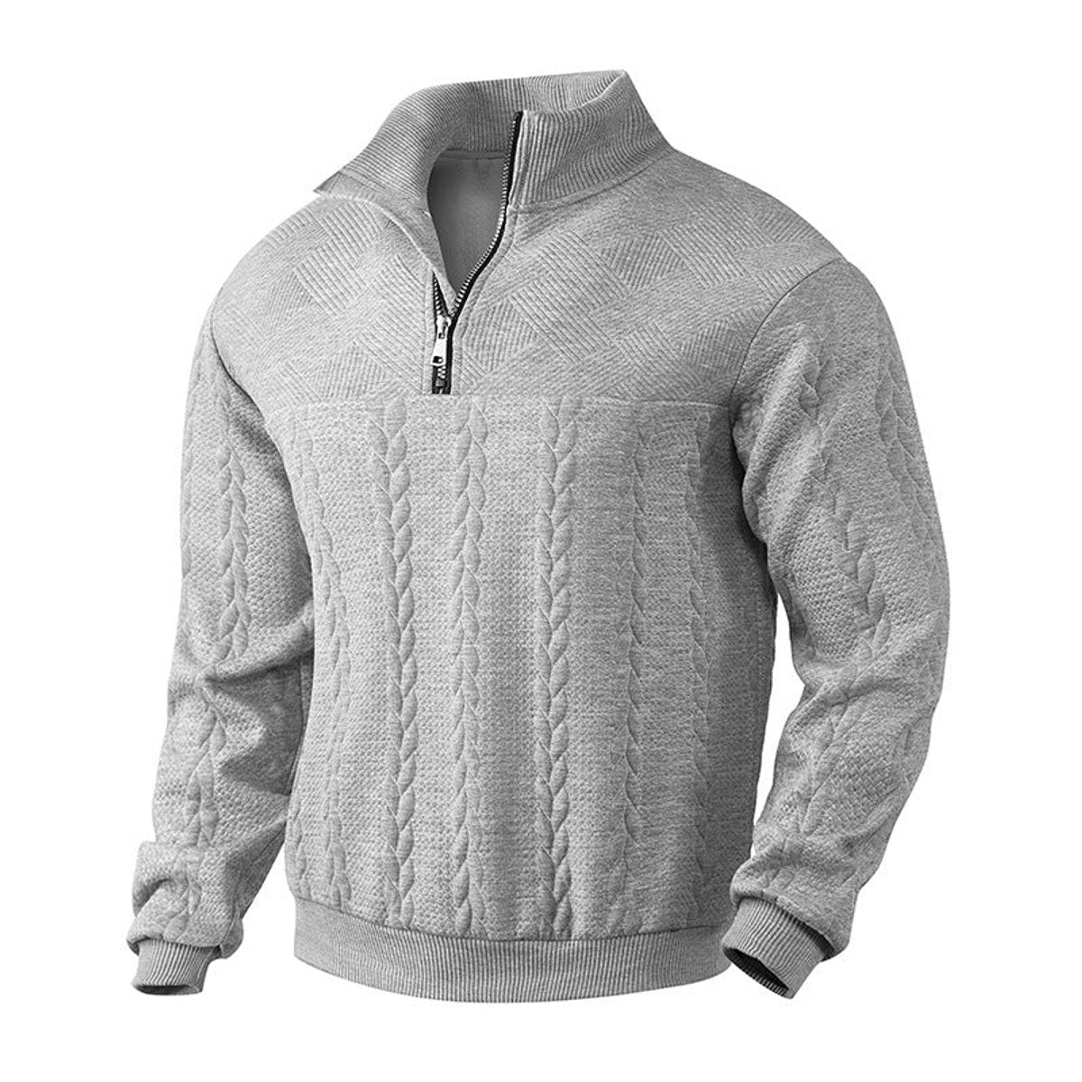 Jonty | Cable Knit Quarter Zip Jumper