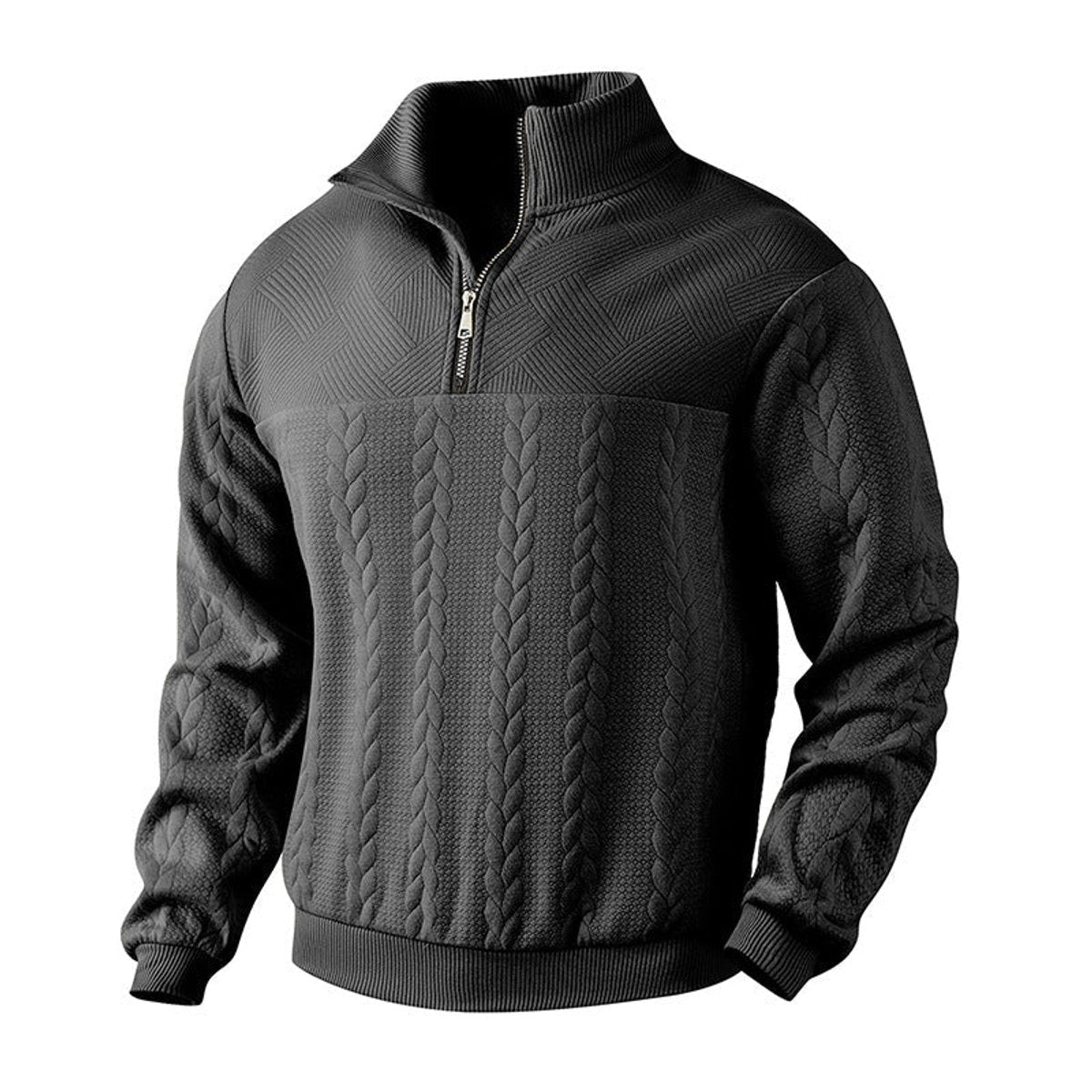 Jonty | Cable Knit Quarter Zip Jumper