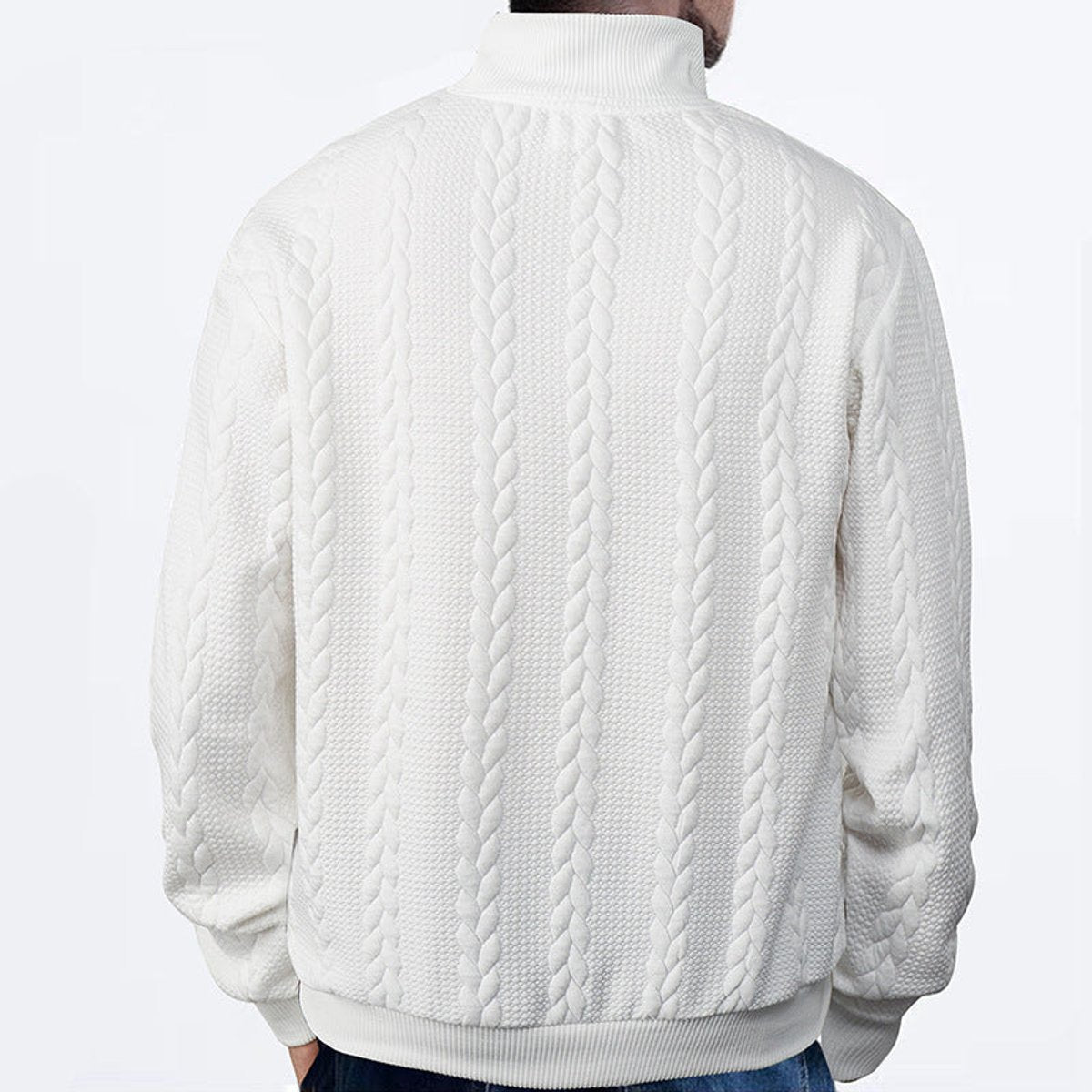 Jonty | Cable Knit Quarter Zip Jumper